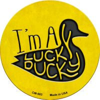 Im a Lucky Duck Novelty Metal Mini Circle Magnet CM-983
