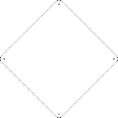 White Dye Sublimation Novelty Metal Crossing Sign