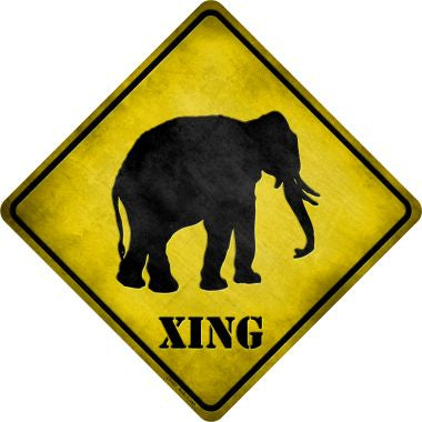 Elephant Xing Novelty Metal Crossing Sign CX-027