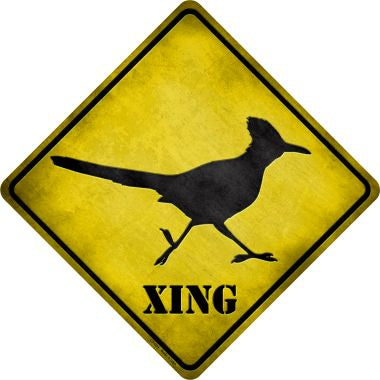 Roadrunner Xing Novelty Metal Crossing Sign
