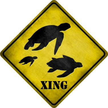 Turtle Xing Novelty Metal Crossing Sign CX-045