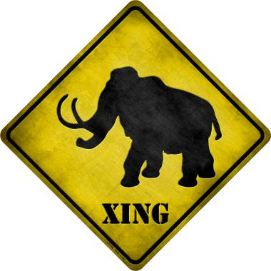Mammoth Xing Novelty Metal Crossing Sign CX-048