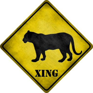 Tiger Xing Novelty Metal Crossing Sign CX-057