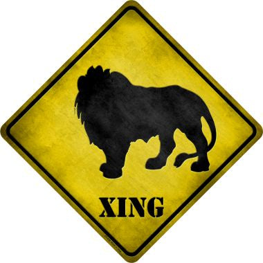 Lion Xing Novelty Metal Crossing Sign CX-058