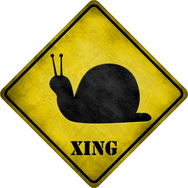 Snail Xing Novelty Metal Crossing Sign CX-064