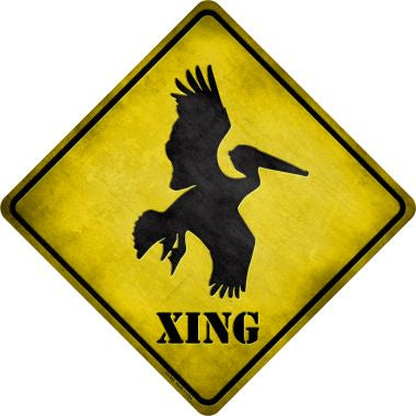 Pelican Xing Novelty Metal Crossing Sign CX-065