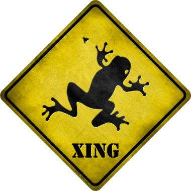 Frog Xing Novelty Metal Crossing Sign CX-072