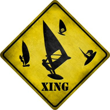 Board Sailer Xing Novelty Metal Crossing Sign