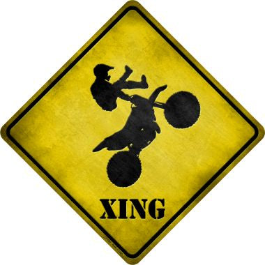 Motorcross Xing Novelty Metal Crossing Sign CX-092