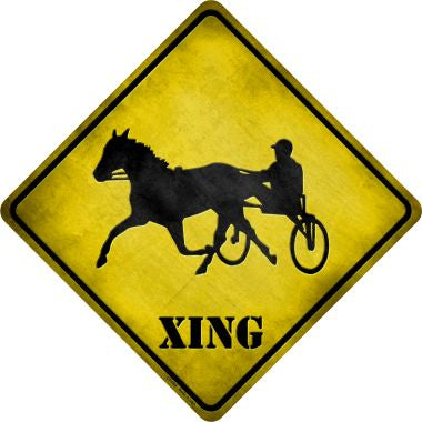 Harness Racing Xing Novelty Metal Crossing Sign CX-099