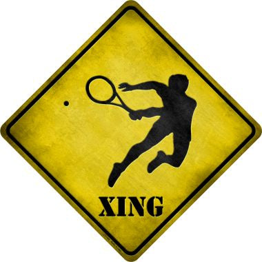 Tennis Xing Novelty Metal Crossing Sign CX-105