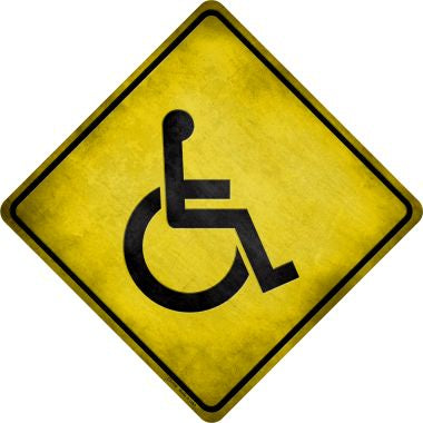 Handicap Novelty Metal Crossing Sign CX-110