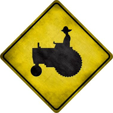 Tractor Novelty Metal Crossing Sign CX-111