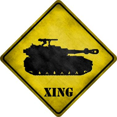 Tank Xing Novelty Metal Crossing Sign CX-122