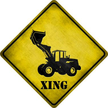 Dozer Xing Novelty Metal Crossing Sign CX-128