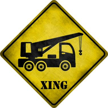 Crane Xing Novelty Metal Crossing Sign