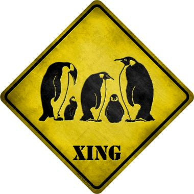 Penguin Xing Novelty Metal Crossing Sign CX-135