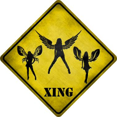 Angels Xing Novelty Metal Crossing Sign CX-138