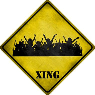 Event Crowd Xing Novelty Metal Crossing Sign CX-160