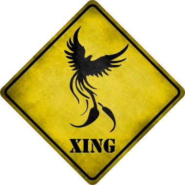 Phoenix Xing Novelty Metal Crossing Sign CX-169
