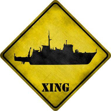 Destroyer Xing Novelty Metal Crossing Sign CX-180