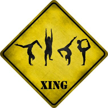 Yoga Group Xing Novelty Metal Crossing Sign CX-224