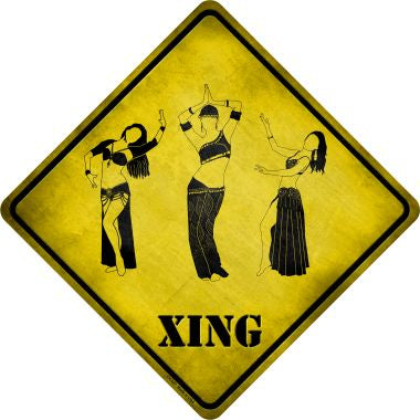 Belly Dancers Xing Novelty Metal Crossing Sign CX-227