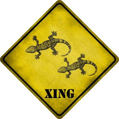 Gecko Xing Novelty Crossing Sign CX-309