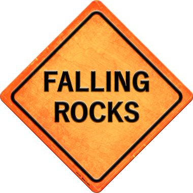 Falling Rocks Novelty Metal Crossing Sign CX-376