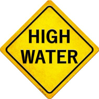 High Water Novelty Metal Crossing Sign CX-386