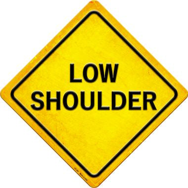 Low Shoulder Novelty Metal Crossing Sign CX-397