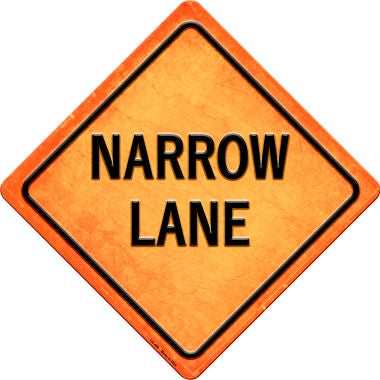 Narrow Line Novelty Metal Crossing Sign CX-409