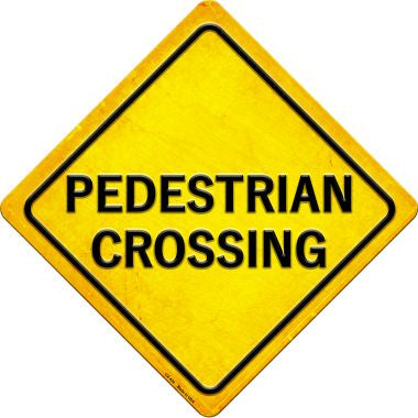 Pedestrian Crossing Novelty Metal Crossing Sign CX-424