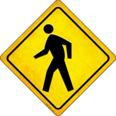 Pedestrian Crossing Novelty Metal Crossing Sign CX-439