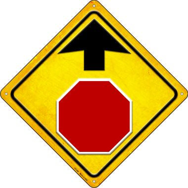 Stop Ahead Novelty Metal Crossing Sign CX-446