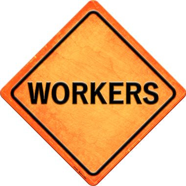 Workers Novelty Metal Crossing Sign CX-493