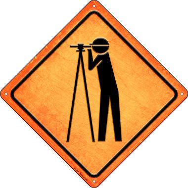 Worker Ahead Novelty Metal Crossing Sign CX-501