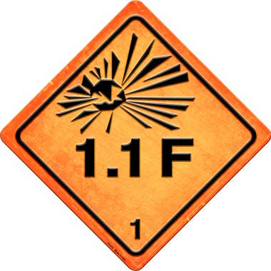 Explosive 1.1F Novelty Metal Crossing Sign CX-510