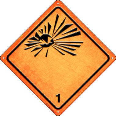 Explosive Novelty Metal Crossing Sign CX-512