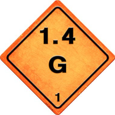 G 1.4 Novelty Metal Crossing Sign CX-527