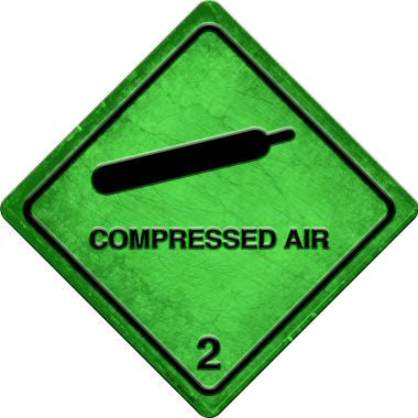 Compressed Air Novelty Metal Crossing Sign CX-531