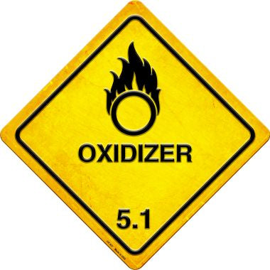 Oxidizer Novelty Metal Crossing Sign CX-537