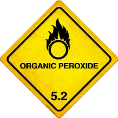 Organic Peroxide Novelty Metal Crossing Sign CX-538