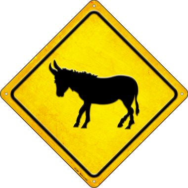 Donkey Novelty Metal Crossing Sign