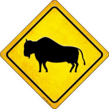 Buffalo Novelty Metal Crossing Sign CX-597
