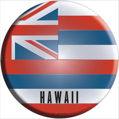 Hawaii State Flag Metal Circular Sign