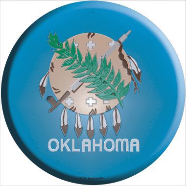 Oklahoma State Flag Metal Circular Sign
