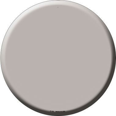 Tan Novelty Metal Circular Sign