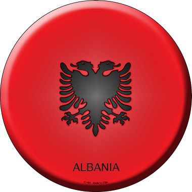 Albania Country Novelty Metal Circular Sign