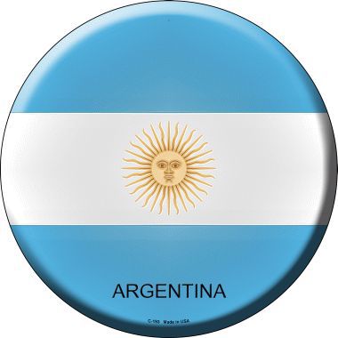 Argentina Novelty Metal Circular Sign